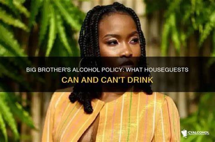 Can houseguests drink on big brother?