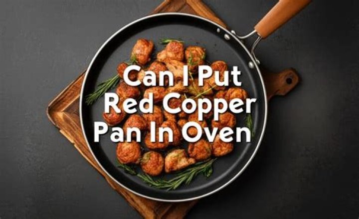 Can i put red copper pan in oven?