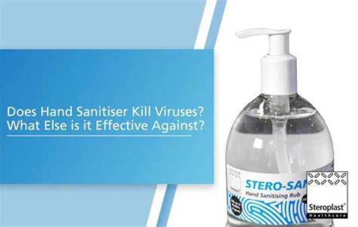 Can sanitizer kill fungal infection?
