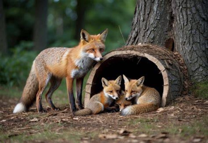 Do foxes live in foxholes?