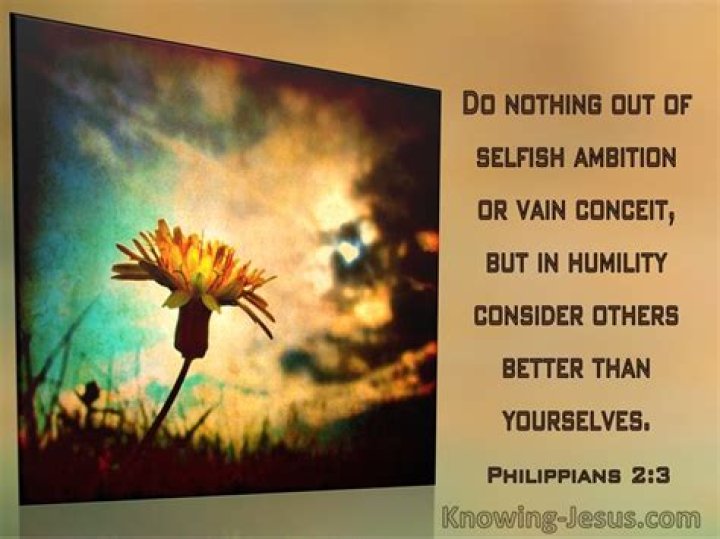 Do nothing from selfishness?