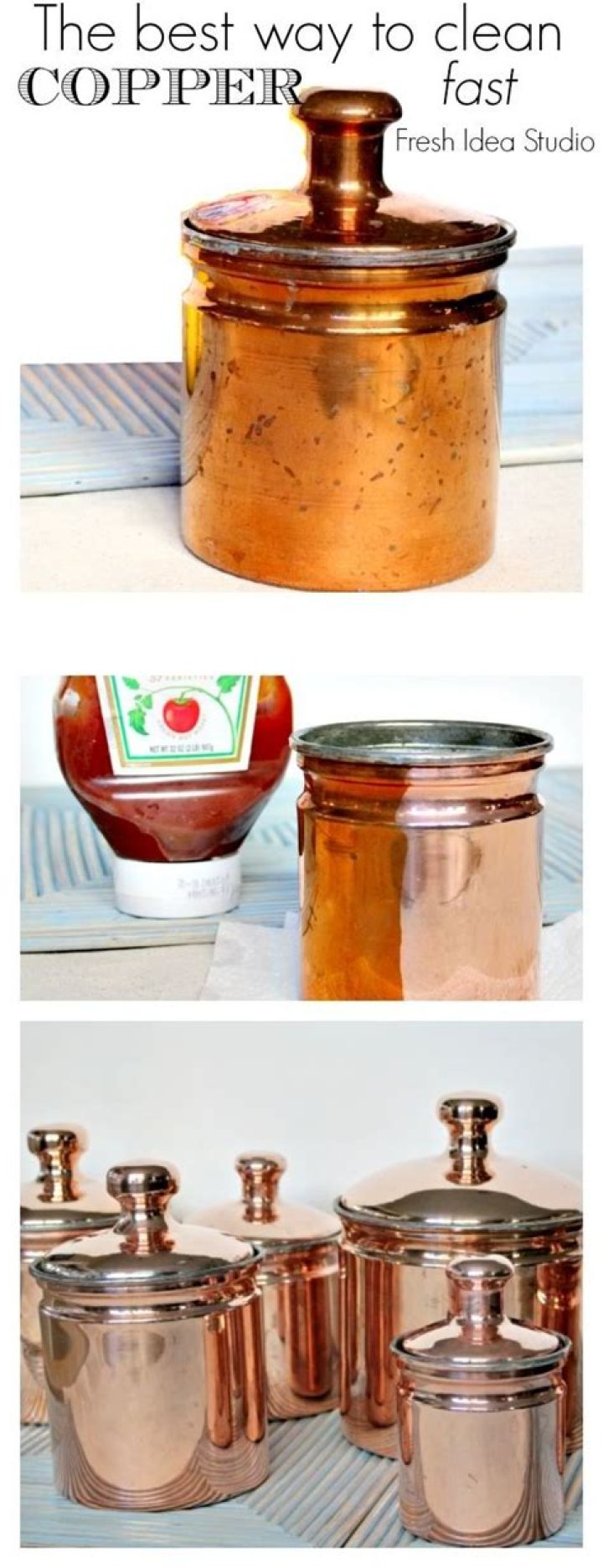 Does catsup clean copper?