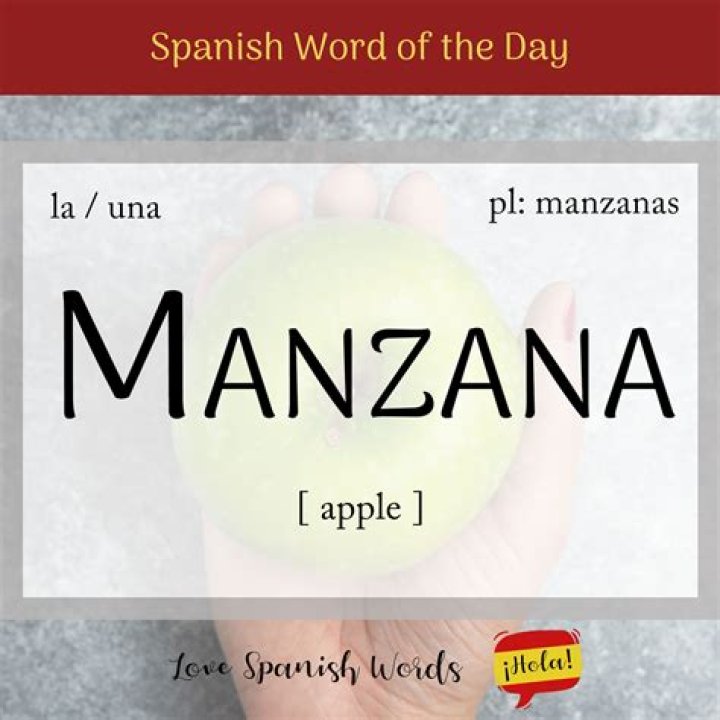 Does manzana mean apple in spanish?