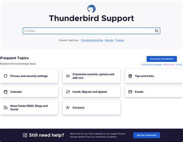 Does mozilla still support thunderbird?