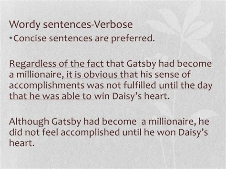 Does verbose mean wordy?