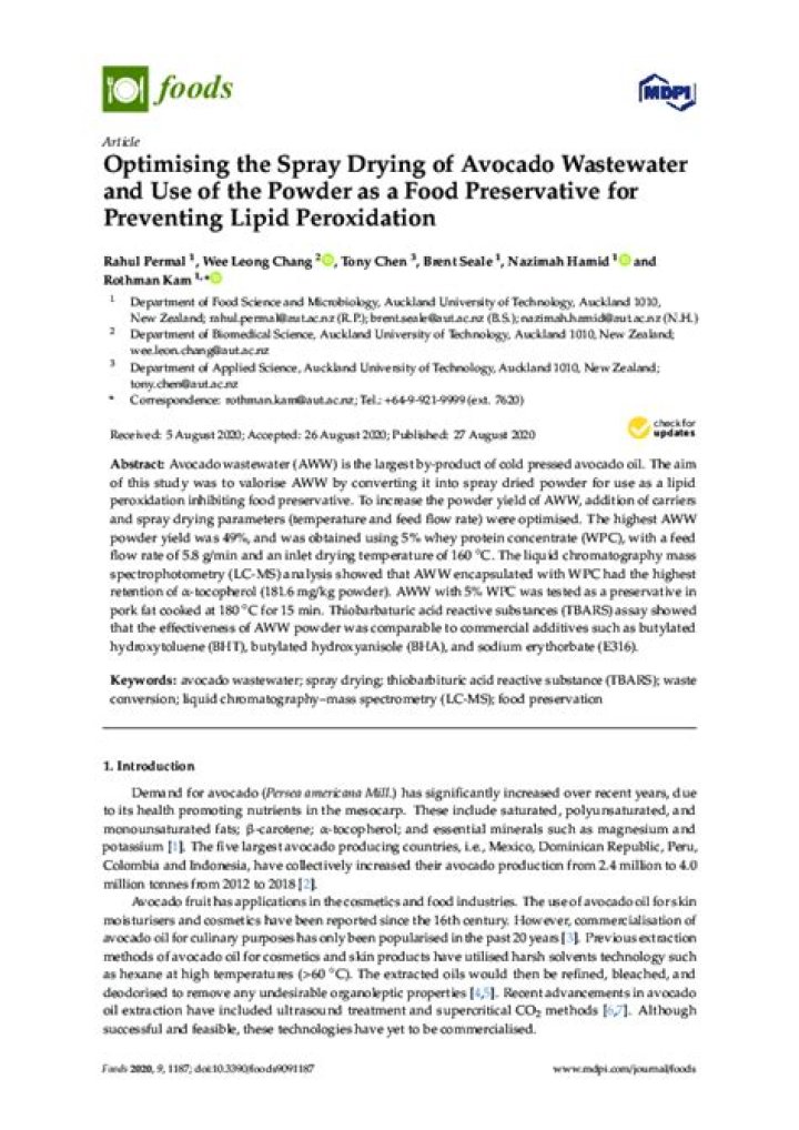 For preventing lipid peroxidation?