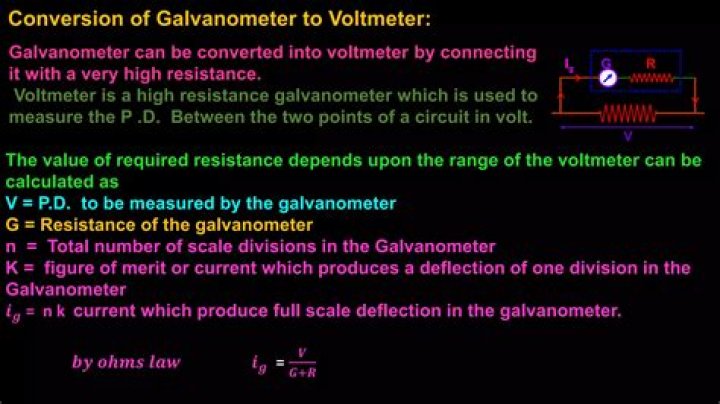 How galvanometer is converted into voltmeter?