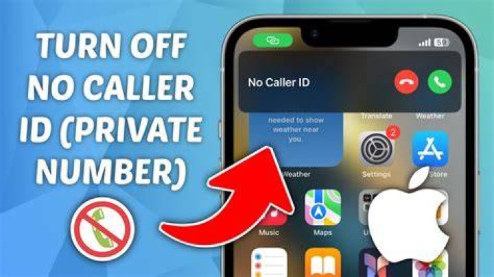 How to no caller id on iphone?