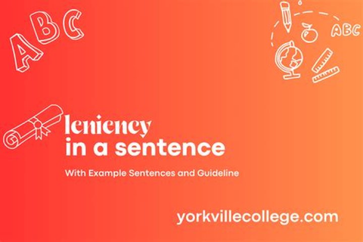 How to use leniency in a sentence?
