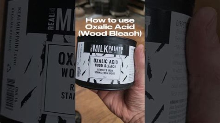 How to use oxalic acid to bleach wood?