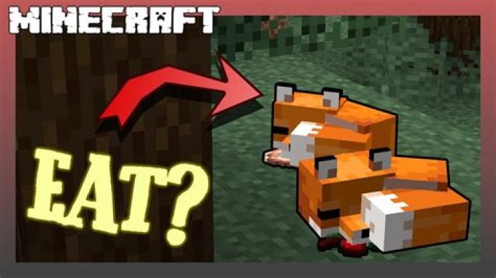 In minecraft what do foxes eat?