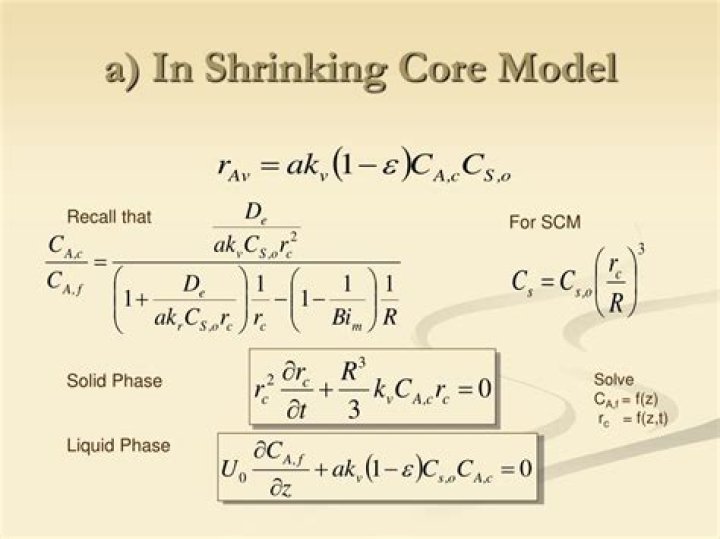 In shrinking core model?