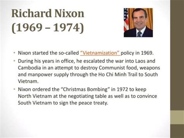In which year did the policy of vietnamization begin?