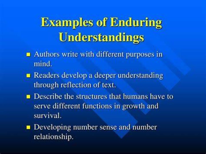 Was does enduring mean?