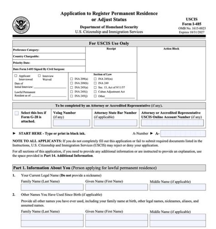 Was inspected at a port of entry and admitted as i-485?