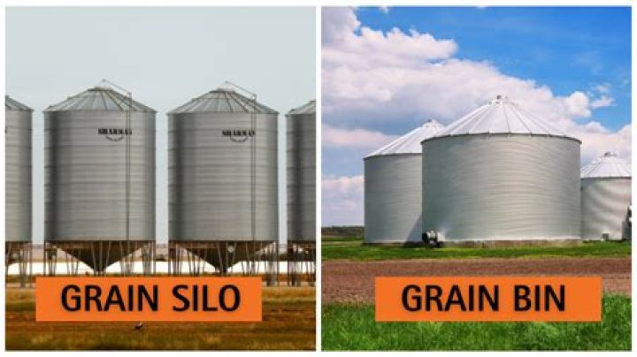 What are granaries and silos?