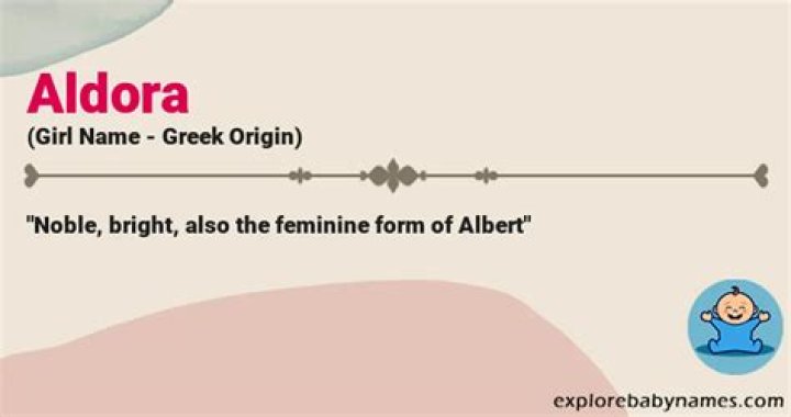 What does aldora name meaning?