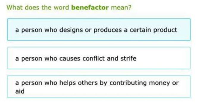 What does benefactor mean?