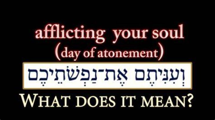 What does it mean to afflict your soul?