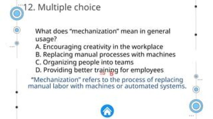What does mechanization mean?
