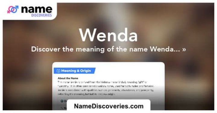 What does wenda name mean?