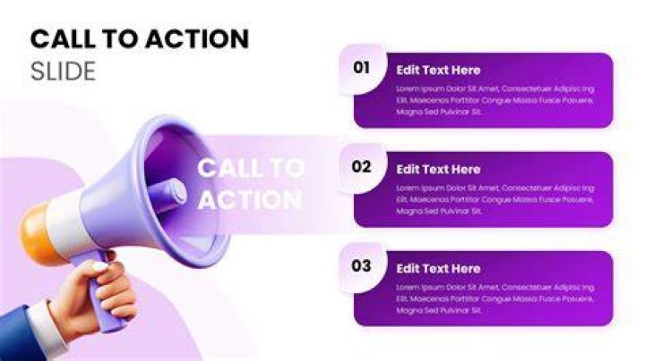 What is a call to action slide?