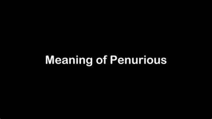 What is a penurious person?
