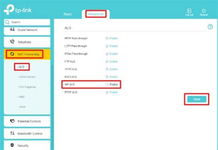 What is alg in router?