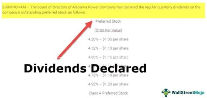 What is dividends declared?