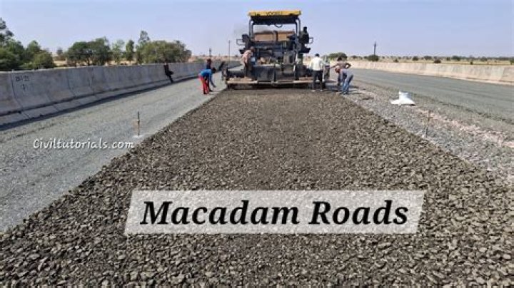 What is macadamized road?
