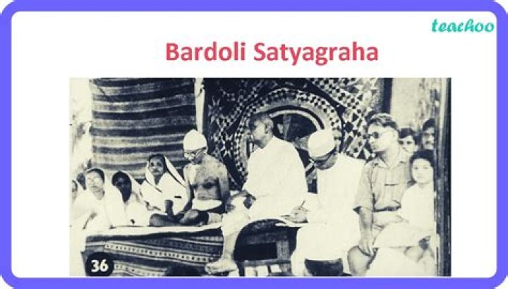 When bardoli satyagraha took place?