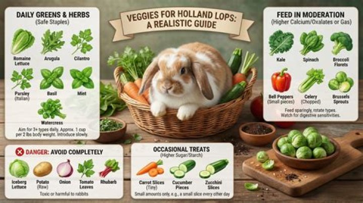When can holland lops eat veggies?