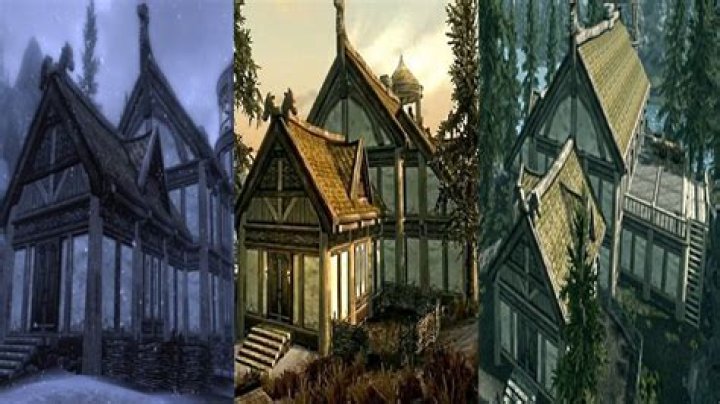 Where are the three buildable houses in skyrim?