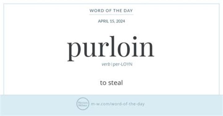 Where is the word purloin from?