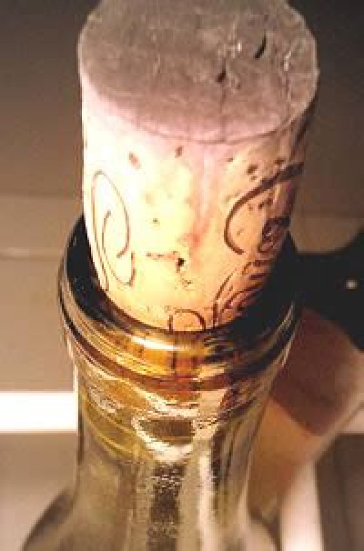 Which aromas are caused by tainted corks?