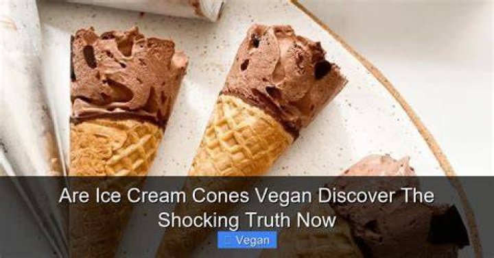 Which ice cream cones are vegan?