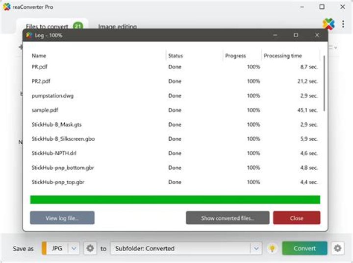Which program opens rpt files?