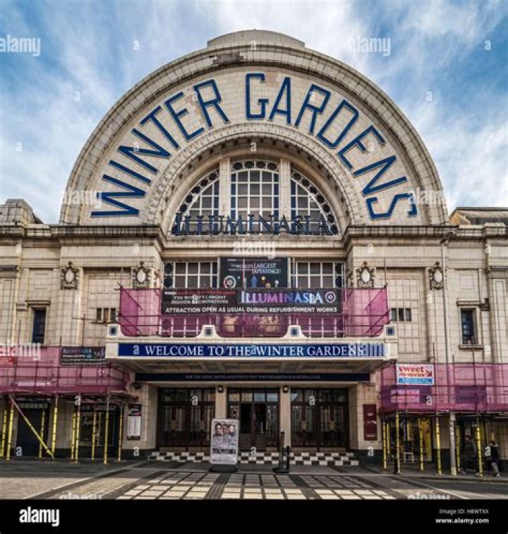 Who is on at blackpool winter gardens?