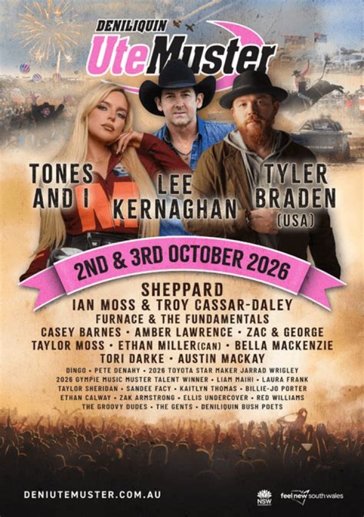 Whos playing at deni ute muster 2020?