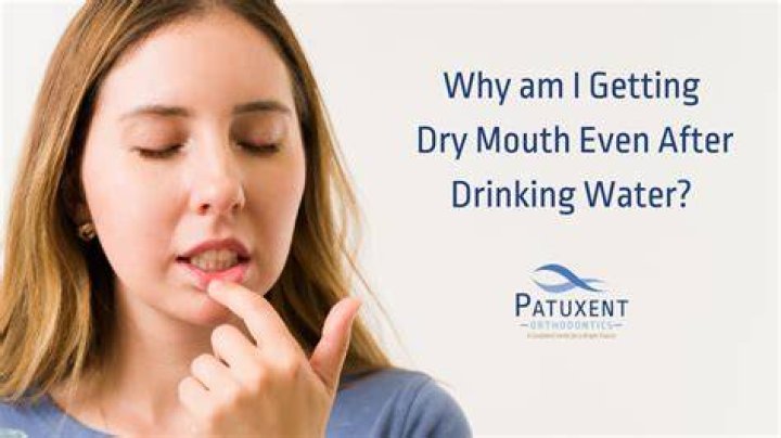 Why around my mouth is dry?