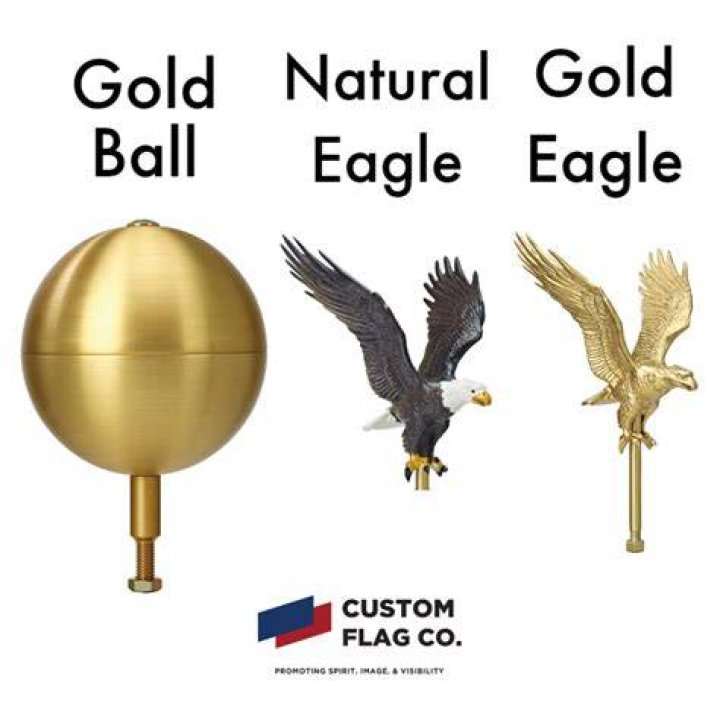 Why is there a gold ball on top of flagpoles?
