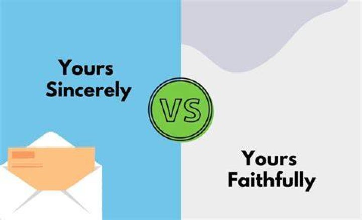 Why use yours faithfully?